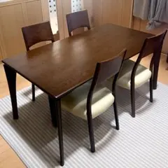 柏木工 ダイニングテーブル 90cm ウォールナット 飛騨家具 北欧 たの