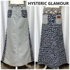 希少 ヒステリックグラマー 00s アーカイブ 星柄 ロングデニムスカート M