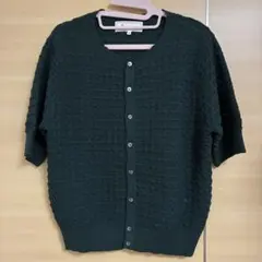 ロペピクニック 半袖ニットカーディガン