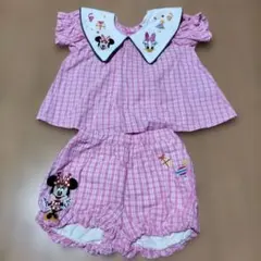 ディズニー　100周年　ミニーマウス　デイジー　セットアップ　90サイズ