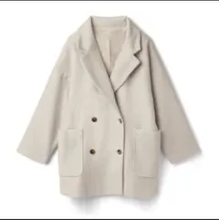 GRL オーバーサイズウールタッチテーラードジャケット アイボリー コート 服