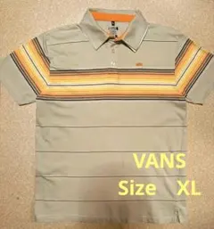 希少！VANS マルチボーダーポロシャツ 　XLのサムネイル