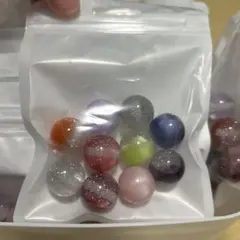 カラフルビーズ ランダム10カスタムボールペンOK