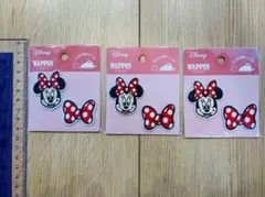 【新品未開封品】Disneyディズニー ミニー 2wayワッペン3枚セット ◡̈♥︎