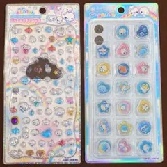 あわわちゃん２点セット【正規品】①ジュエルプチドロップ　②おはじきシール