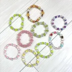 試着のみ♡ビーズブレスレット 9点セット キッズ