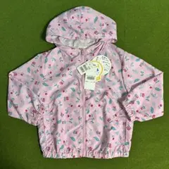 【新品】ウインドブレーカー 110㎝ 女の子 花柄 ピンク