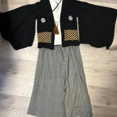 子供　130 袴風　セットアップ
