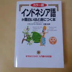 【匿名配送】インドネシア語が面白いほど身につく本【CDつき】