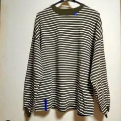 【完売品】ニコアンド　 フィッシュエディ ロングスリーブTシャツ ボーダー2　М