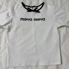mieya mieya 半袖Tシャツ リボン付き