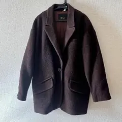 Florent ダークブラウン テーラードジャケット コート
