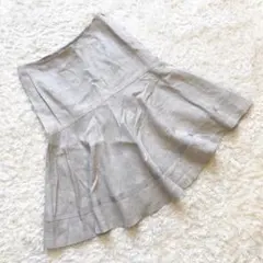 vanilla confusion フレアスカート Ｍ 膝丈 上品　レーヨンのサムネイル