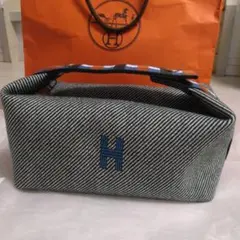 ブリッドアブラックPM 黒　ノワール　アタッチメント付き　ブリブラ HERMES エルメス ブリッド・ア・ブラックPM ノワール/ブルー