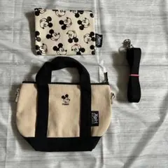 ミッキー Xgirl ショルダーバッグ　ミニ　ポーチのサムネイル