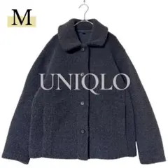 UNIQLO フリースジャケット　M ボアフリースステンカラーショートコート