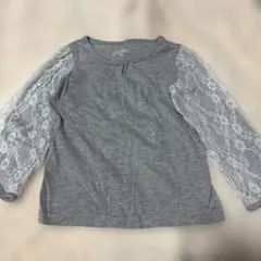 ブラウン・グレー 長袖トップス 110 2点セット