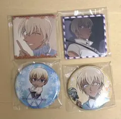 安室透　缶バッジ４点