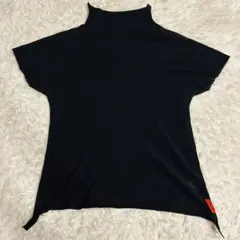 【美品】ISSEY MIYAKE HaaT カットソー M 黒 トップス 半袖