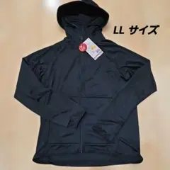 2026 ワークマン クールUVサンシェードパーカーEX LLサイズ　黒