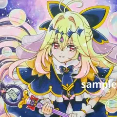 手描きイラスト　ファンアート　 キュアアルカナ・シャドウ　 名探偵プリキュア