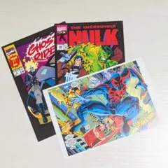 マーベルコミック スパイダーマン ハルク ゴーストライダー ポストカード セット