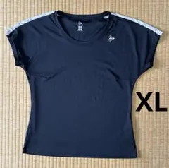 ダンロップ　テニス　ゲームシャツ　ブラック　XL (O)サイズのサムネイル