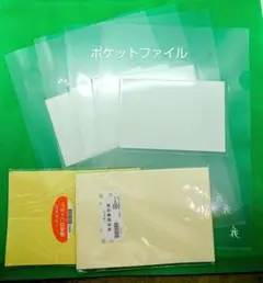 ふしぎな花倶楽部教材✽ポケットファイル✽透明フィルム✽押花接着和紙✽メルカリ便
