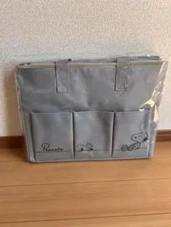 Peanuts スヌーピートートバッグ グレー