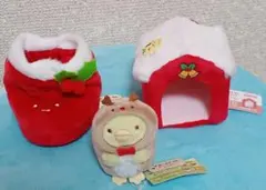 【新品、タグ付き】すみっコぐらし　てのりぬいぐるみ　クリスマス3点セット
