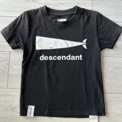 descendant クジラプリント Tシャツ 黒