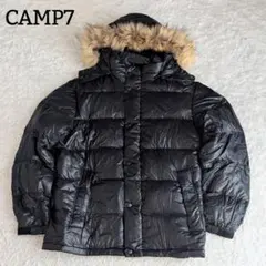 상태좋음 ◎CAMP7 3wayダウンジャケット 肉厚 y2k 光沢 お兄系 黒 L