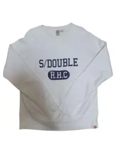 S/DOUBLE R.H.C. ホワイト スウェット S/M ロンハーマン