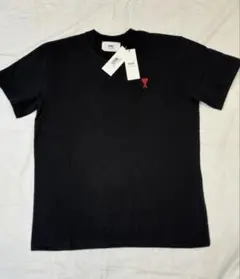 新品タグ付】AMI PARIS 半袖Tシャツ 黒 S ハートロゴ 男女兼用 - メルカリ
