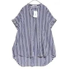 オファロ　オーバーサイズ スキッパーシャツチュニック　【未使用】　Mのサムネイル