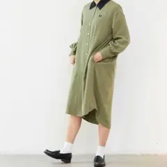【フレッドペリー】シャツワンピース Woven Shirt Dress