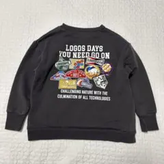 ロゴス　トレーナー　裏起毛　ロゴ　スウェット　120