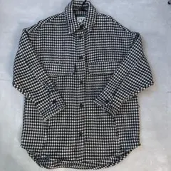 美品　ZARA ザラ　テクスチャージシャツジャケット　オーバーサイズ　ブルゾン