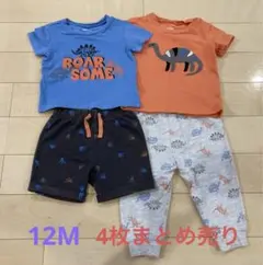 恐竜上下セット4枚まとめ売り