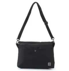 未使用品★　【WEGO】杢調ポリサコッシュ　◎ブラック