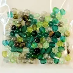7915 チェコビーズ ファイアポリッシュ アソート 4mm 100個