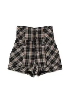 andmary High waist check pants S brown - メルカリ