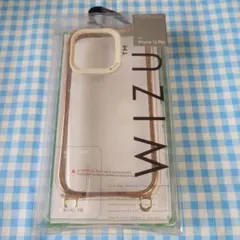 WIZU iPhone15Pro専用　スマホケース(ゴールド✕アイボリー)