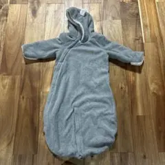 フリース フード付き ベビーおくるみ 6-9month