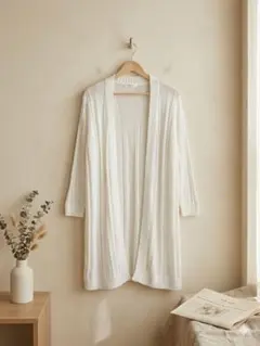 【SHOO・LA・RUE】シューラルー 白 カーディガン M 万能