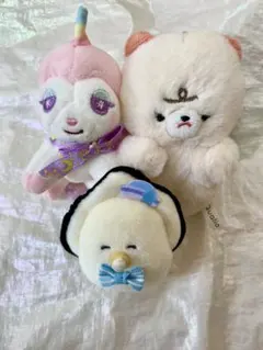 ユニコーン・クマ・つぶらな瞳の和食屋　なまがきぬいぐるみセット