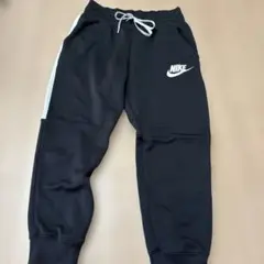 NIKE ブラックジャージパンツ サイドストライプx L