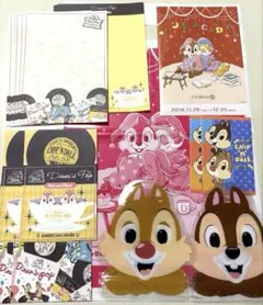 【まとめ売り】チップとデール　レターセット　ポチ袋　ショップ袋 他　ディズニー