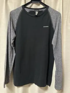 DIESEL Tシャツ ブラック/グレー