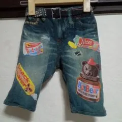 ヒスミニ♡ミニちゃんプリント♡デニム風♡パンツ♡90サイズ